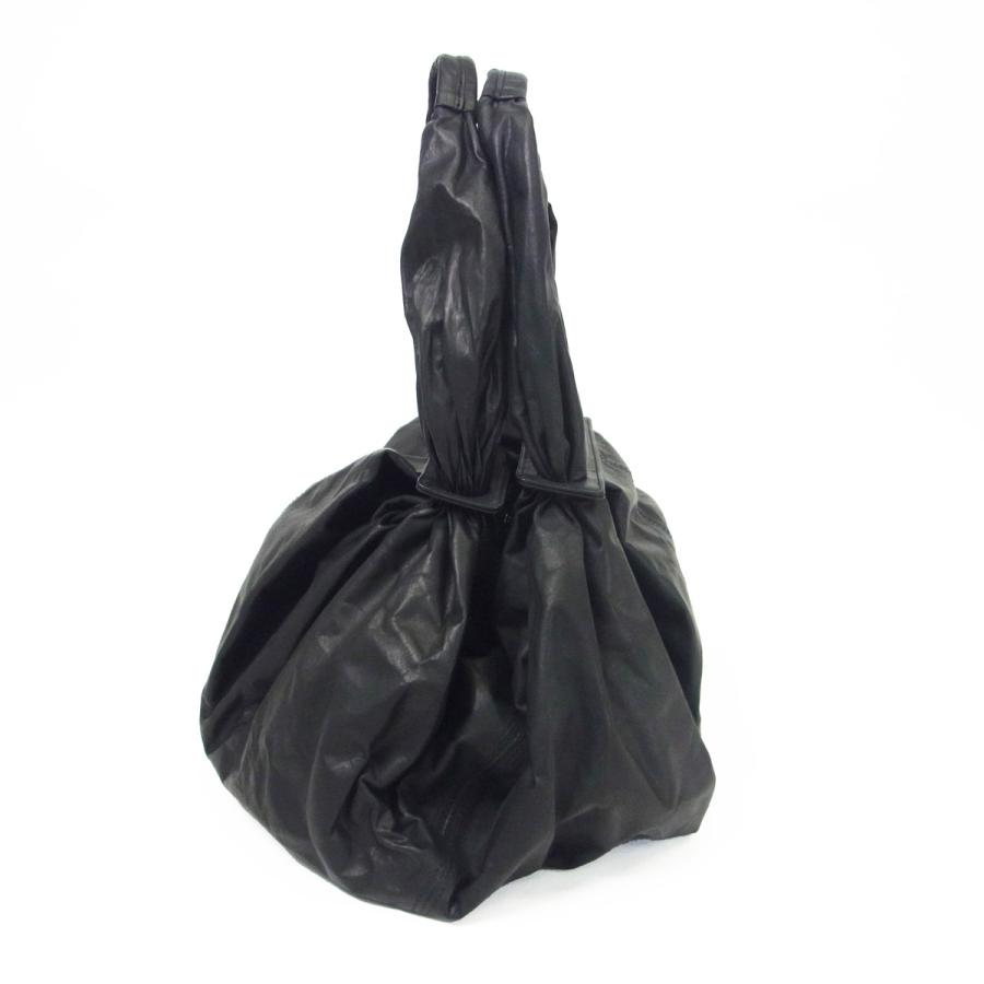 ancre アンカー ORIGAMI FUROSHIKI TOTE トートバッグ イタリアンレザー 風呂敷 バッグ 本革 ブラック 黒 日本 ブランド 国内正規品の画像