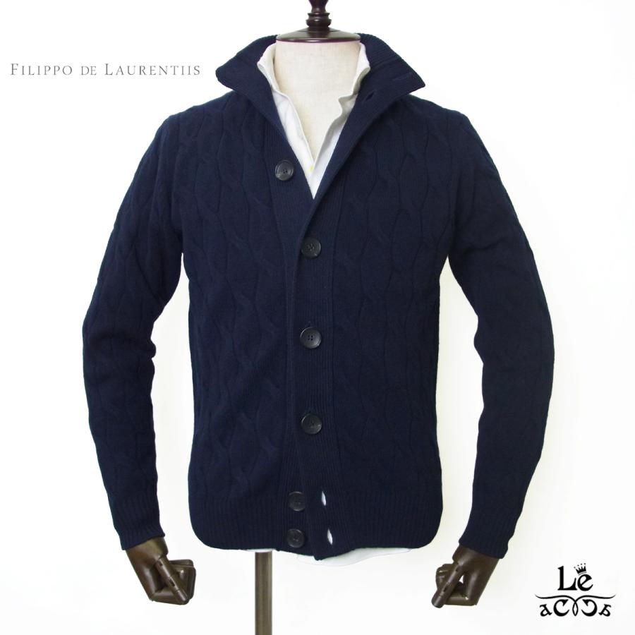FILIPPO DE LAURENTIIS フィリッポ デ ローレンティス カーディガン ウールカシミヤ スタンドカラー ケーブル ニット ダーク ネイビー ブランド 国内正規品 : bb3ml33-890navy-a4 : レ・アッカ - 通販 - Yahoo!ショッピング FILIPPO DE LAURENTIIS フィリッポ デ ローレンティス カーディガン ウールカシミヤ スタンドカラー ケーブル ニット ダーク ネイビー ブランド 国内正規品 : bb3ml33-890navy-a4 : レ・アッカ - 通販 - Yahoo!ショッピング