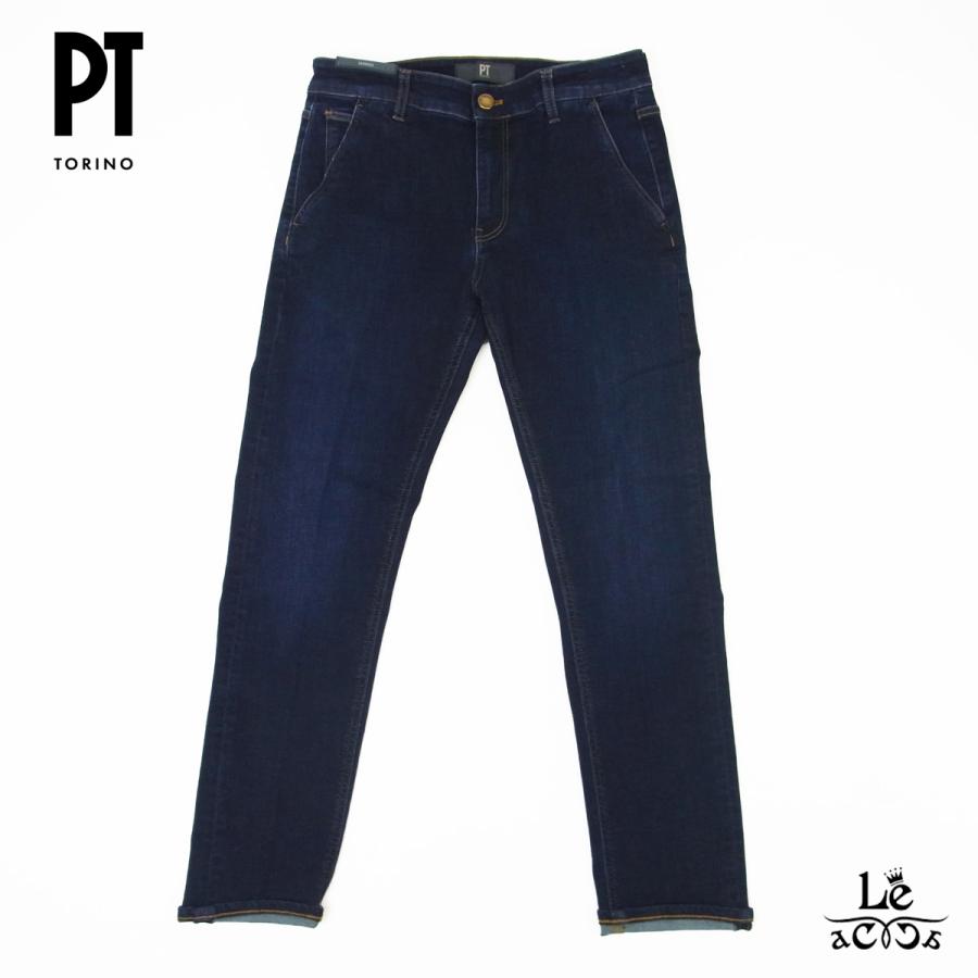 PT TORINO DENIM ピーティー トリノ ストレッチ テーパード デニム INDIE C5ZP01Z0 OA3020 MN09 インディゴ ジーンズ イタリア ブランド 国内正規品
