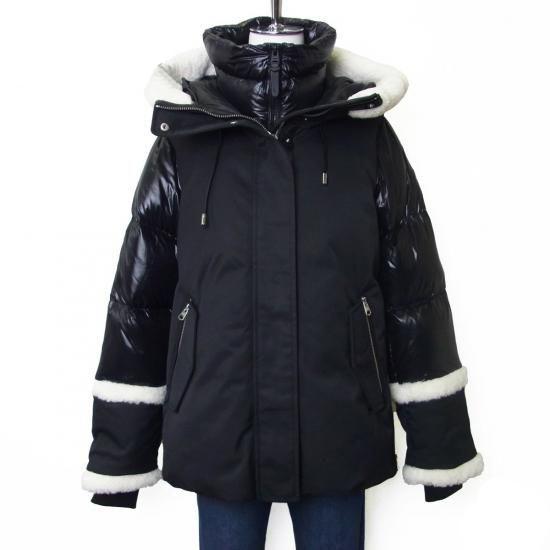 MACKAGE マッカージュ ダウンジャケット シャーリング ダック ダウンパーカー レディース ブルゾン ブラック 日本別注 カナダ 国内正規品 送料無料の画像