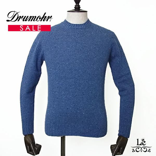 Drumohr ドルモア カシミヤ ウール ニット クルーネック メンズ セーター サスティナブルライフスタイル ブルー 青 イタリア ブランド D5k303e 740blue A1 レ アッカ 通販 Yahoo ショッピング