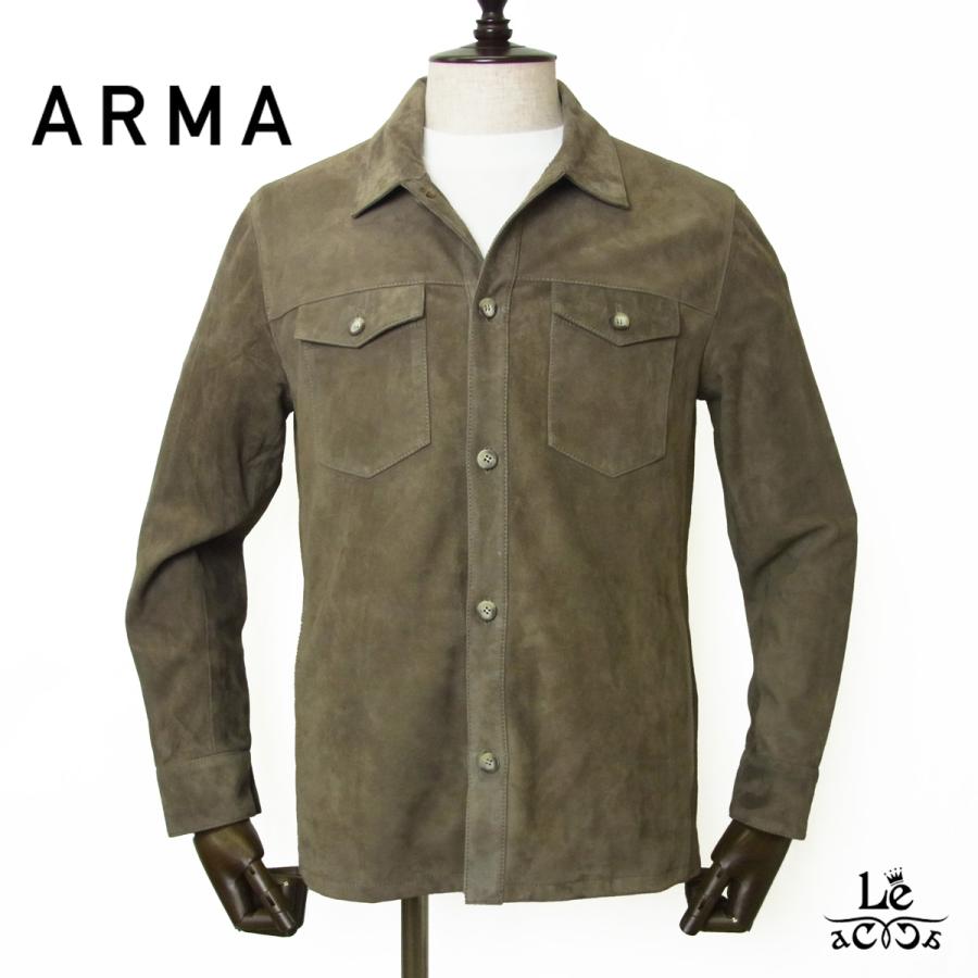ARMA/アルマ　レザーシャツアウター/ゴートスキンスエード/DEX アルマ / ARMA DEX レザーシャツアウター ゴートスエード 返品