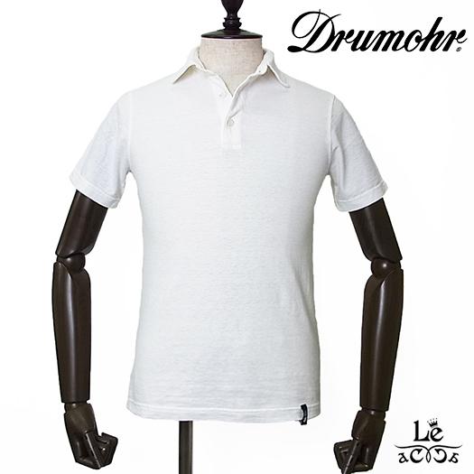 安い 価格 Drumohr ドルモア ポロシャツ コットン リネン 半袖 無地 ホワイト 白 イタリア製 春夏モデル 国内正規品 おすすめの人気 Www Superavila Com