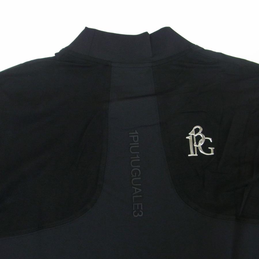 ウノピュウ L/S MOCK NECK STRIPE メンズL 黒 【公式通販】
