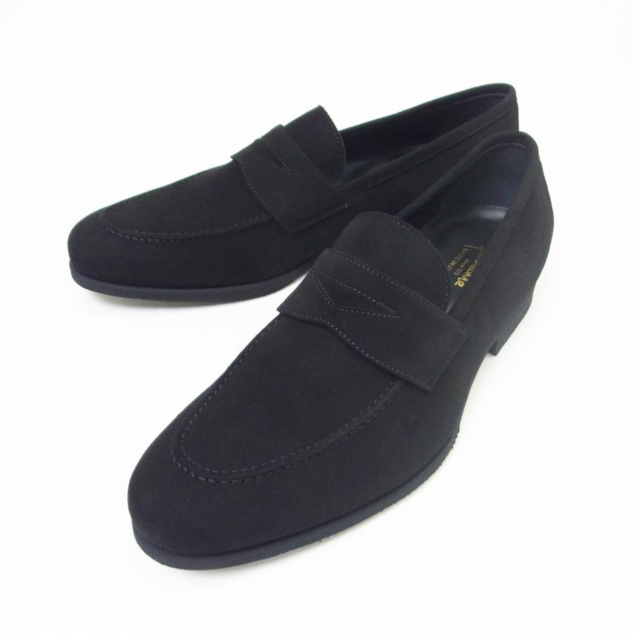 Ferrante ISEO 黒 スエード ローファー 7 FERRANTE フェランテ スエード ローファー ISEO イセオ ブラック