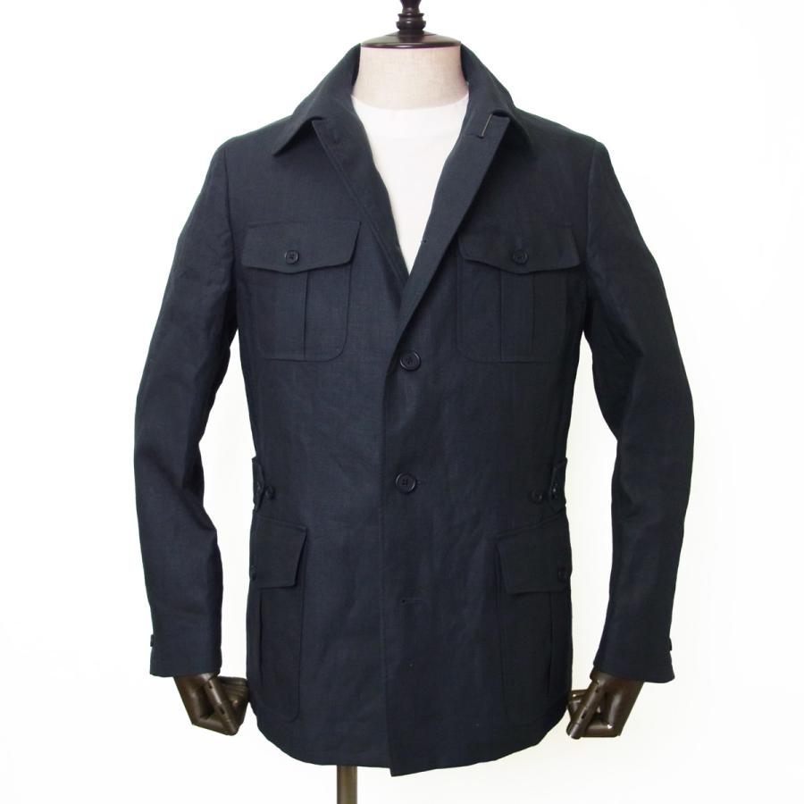 BEAMSF別注コーディングスウールサファリジャケットネイビー42