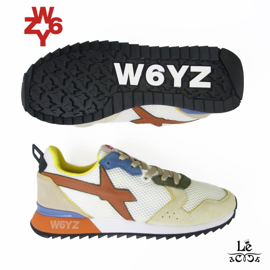 W6YZ(シューズ) W6YZ ウィズ WIZZ JET-M スニーカー ホワイト オレンジ 
