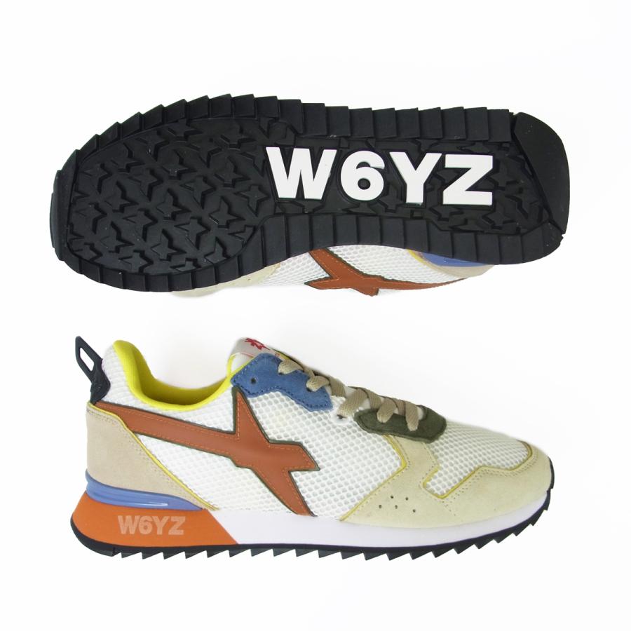W6YZ（ウィズ） WIZZ JET-M スニーカー ホワイト オレンジ 1D92SM 