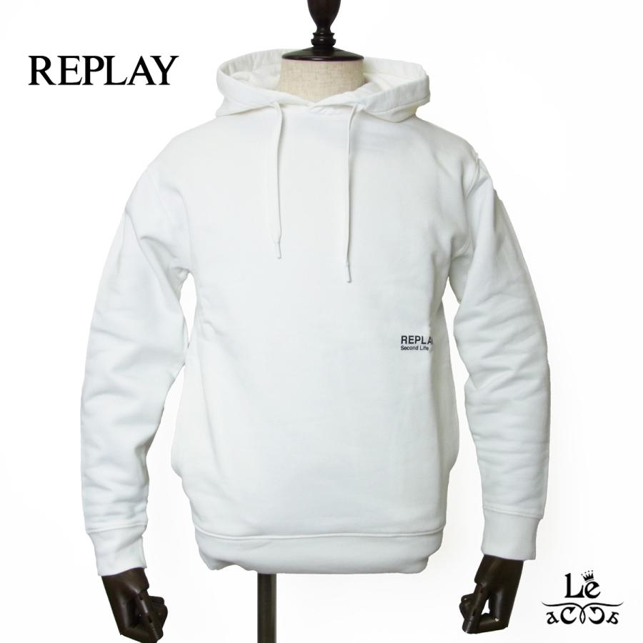 REPLAY リプレイ プルオーバー パーカー メンズ フーディ オーガニック