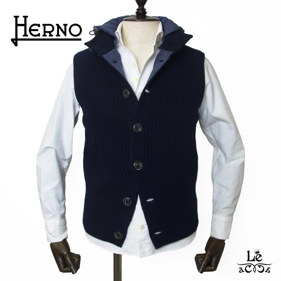 HERNO（ヘルノ） HERNO RESORT リゾート フーディー ニット ベスト