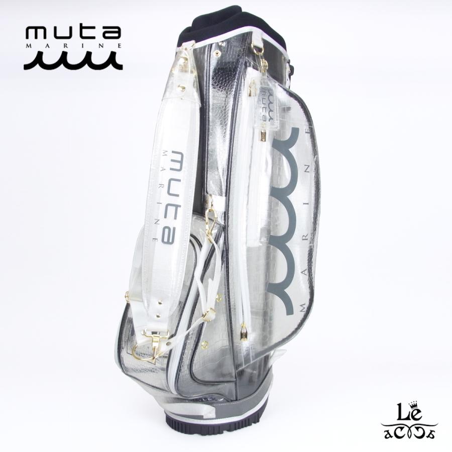 ムータマリンゴルフキャディーバッグエンボスクロコクリアスタンド