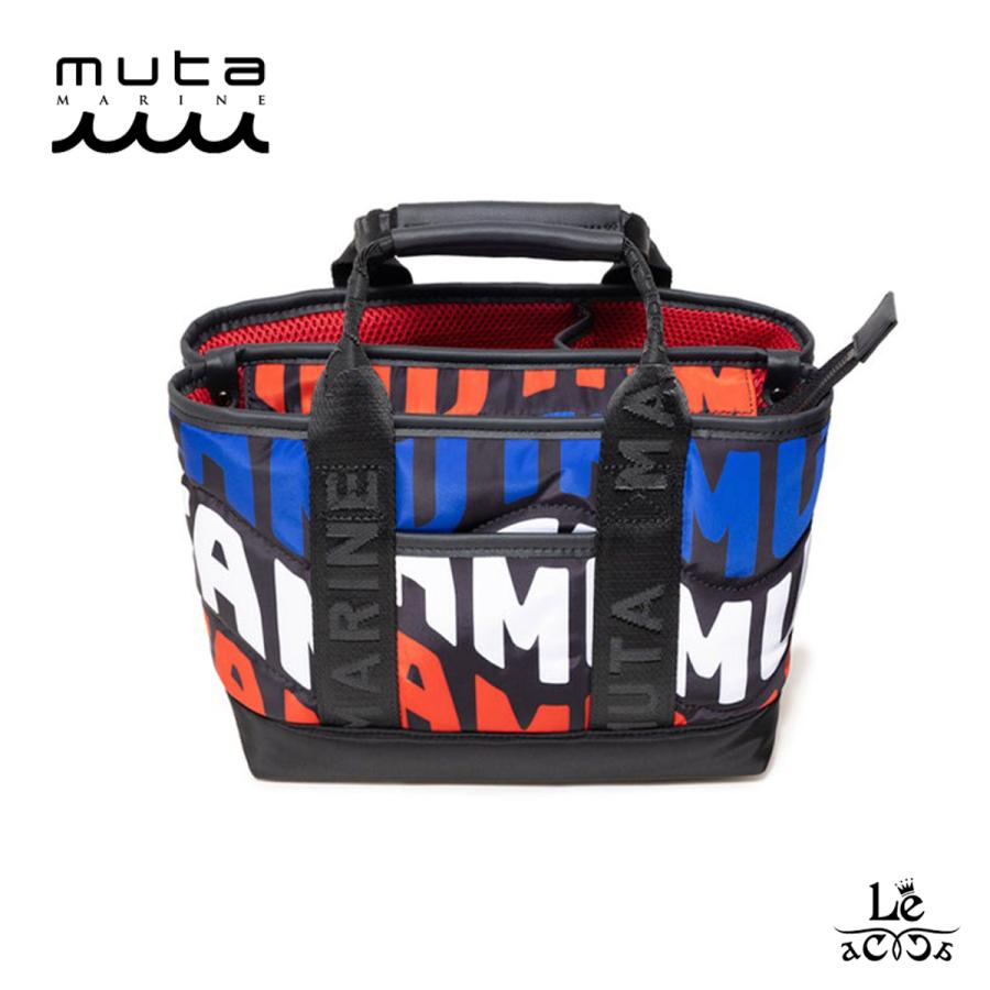 【美品】ムータマリン　ラウンドバッグ　カードバッグ　パーテーション muta MARINE ムータ マリン ゴルフ WAVEキルト パーテーション
