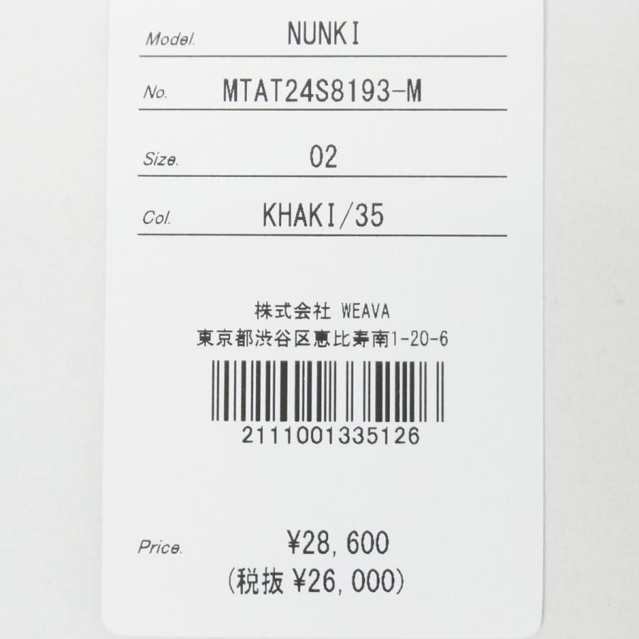 TATRAS タトラス Tシャツ メンズ NUNKI ヌンキ 半袖 カットソー MTAT24S8193-M ロゴ カーキ グリーン メンズ ブランド 春夏 国内正規品 28600 【送料無料】｜mejiroleacca｜12