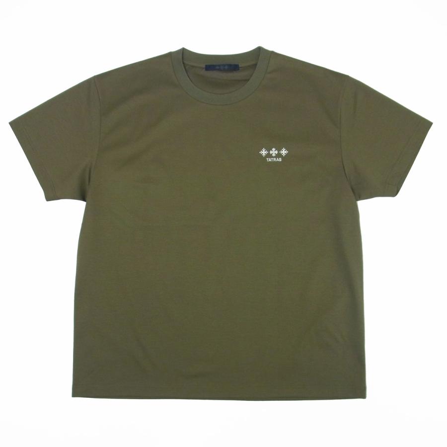 TATRAS タトラス　Tシャツ NUNKI ヌンキ　カーキ　オリーブ　L TATRAS（タトラス） Tシャツ メンズ NUNKI ヌンキ 半袖 クルーネック