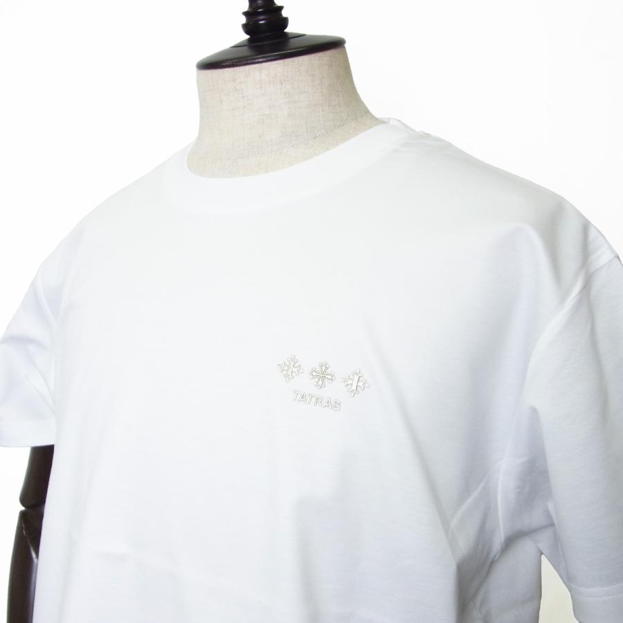 タトラス　シンプルホワイト半袖Tシャツ　白　Mサイズ TATRAS タトラス Tシャツ 半袖 クルーネック 丸首 メンズ