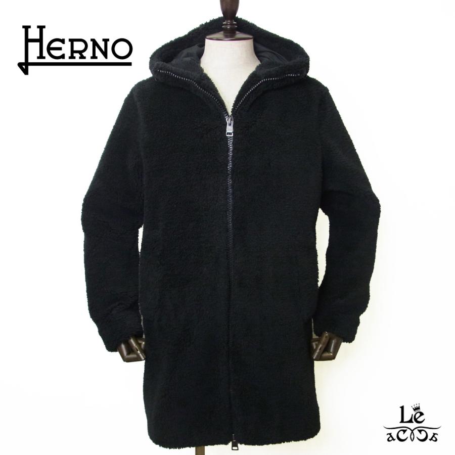 HERNO（ヘルノ） エコファー フーデッド コート メンズ PA000151U ボア 