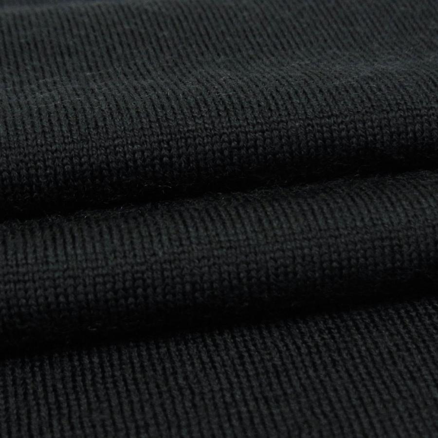 ジョンスメドレー JOHN SMEDLEY スキャンラン SCANLAN クルーネック ニット 30G ハイゲージ メリノウール MODERN FIT ブラック イギリス ブランド 国内正規品の画像