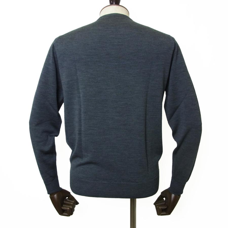 ジョンスメドレー JOHN SMEDLEY スキャンラン SCANLAN クルーネック ニット 30G ハイゲージ メリノウール MODERN FIT チャコール イギリス 正規品の画像