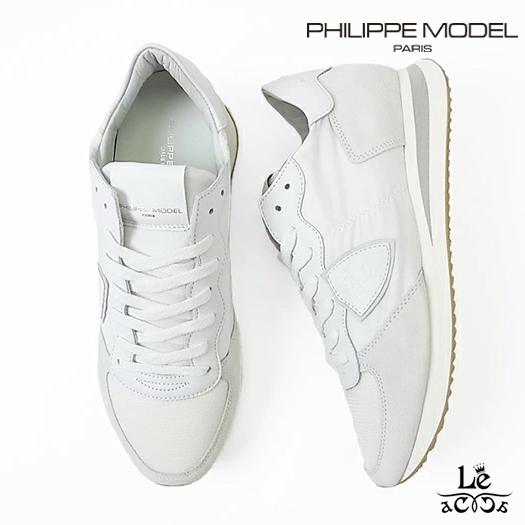 高質で安価 Philippe Model Paris フィリップモデル Tropez X スニーカー メンズ スエードナイロン ホワイト 白 ローカット イタリア ブランド 国内正規品 激安特価 Mail Alrayan University Edu Ye
