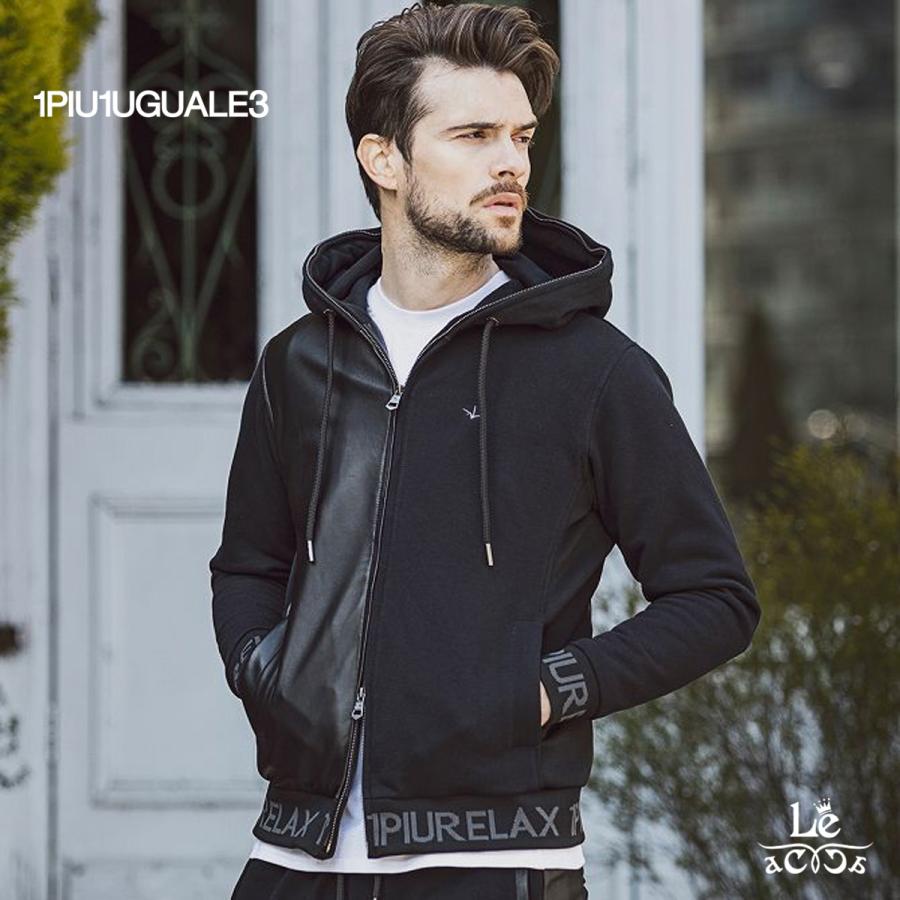 1PIU1UGUALE3 RELAX ウノピゥウノウグァーレトレ パーカー ハーフ