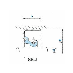 NOK　オイルシール　材質NBR　型式　SB34040025　部品番号　(AB5784-A0)