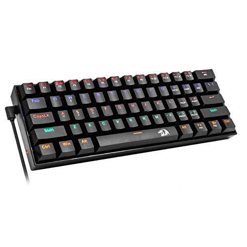 人気特価激安 Redragon K606r メカニカルゲーミングキーボード 61キーusb コンパクトポータブル 青軸 有線 静音 耐水 ソフトタッチ 春夏新色 Turningheadskennel Com