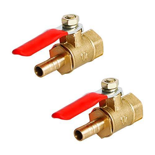 Aopinボールバルブ真鍮g 1 4 めねじ X 6mm 1 4 ホースバーブ バルブ水 油 ガスの液体を遮断 ビニールハンドル付き に適 S メキメキショップ2号店 通販 Yahoo ショッピング