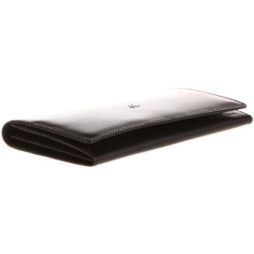 [キタムラ] 財布 長財布 ZH0070 ブラック/ダークグリーンステッチ [黒] 15321 