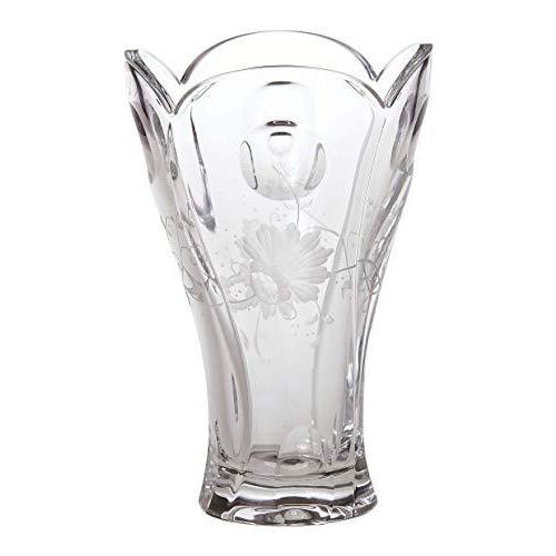 【全品送料無料】 エルベクリスタル(Elbe Crystal) 花瓶「ジュリア」24cm 花瓶、花器