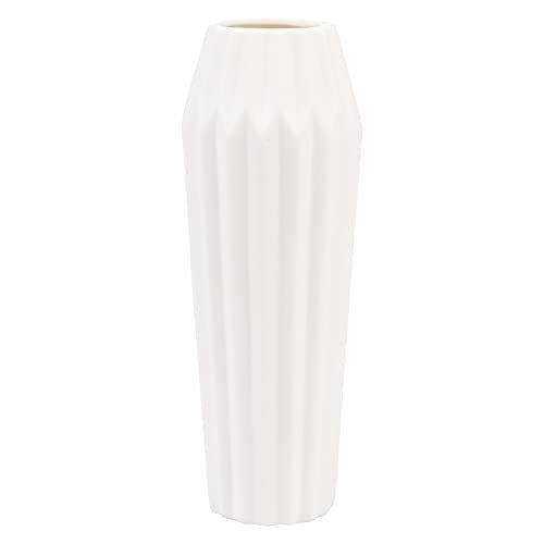 Fufufu Pro 花瓶 細い フラワーベース 白 陶器 マット モダン デザイン L 23cm S メキメキショップ2号店 通販 Yahoo ショッピング