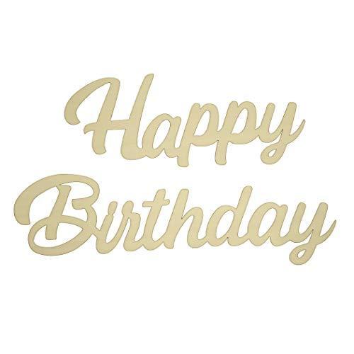La Kissa 誕生日 飾り ハッピーバースデー ガーランド 木製 バースデー 飾り シンプル バナー Happy Birthday 細字 S メキメキショップ2号店 通販 Yahoo ショッピング