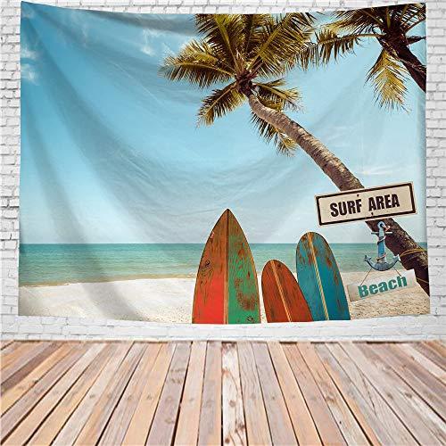 Sekusii タペストリー 壁掛け おしゃれ 海 ココナッツヤシの木 ハワイビーチ 大判 北欧 多機能 布 タペストリー バス 部屋飾り ァブリック Khvczrxpgo タペストリー Tdsc Sn