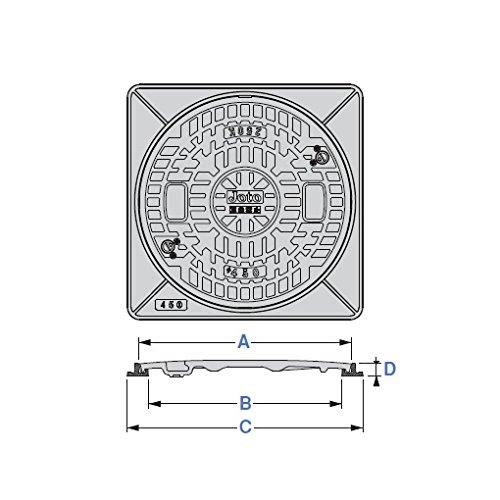 Joto　マンホール角枠セット　400型　JM-400A