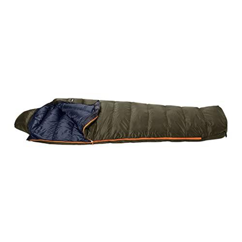 正規品 プロモンテ(PuroMonte) キャンプ アウトドア 寝袋 ヘッドレスコンパクト撥水ダウンシュラフ450g DL453 オリーブ×Cネイビー 【3147357055】(17239円)