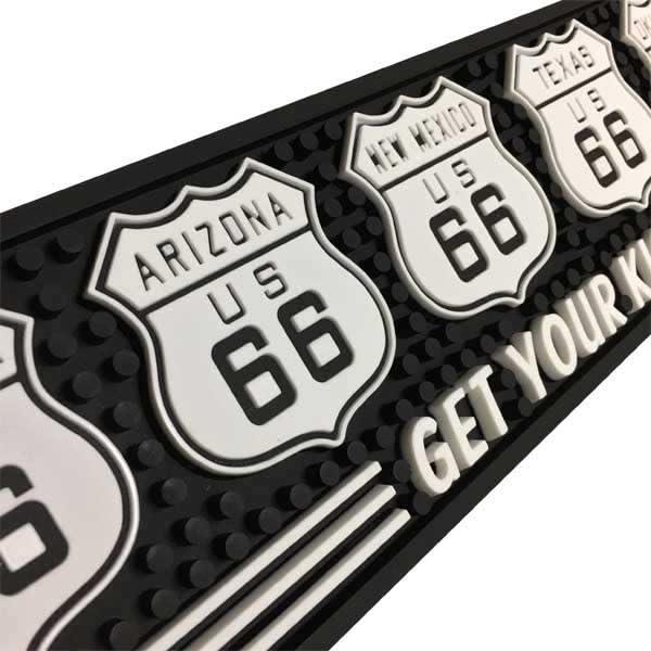 ルート66（ROUTE 66）・バーマット/グラスマット（レギュラーサイズ） アメリカ おしゃれ 輸入 バーグッズ パブ バー ビール アメリカン雑貨｜meki5｜02