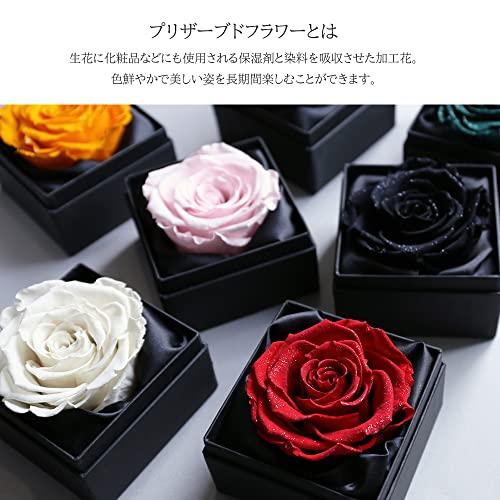 Makefuture Diamond Rose 9 プリザーブドフラワー 花 プロポーズ 薔薇 赤 一輪 フラワーボックス ブライトレッド｜meki5｜04