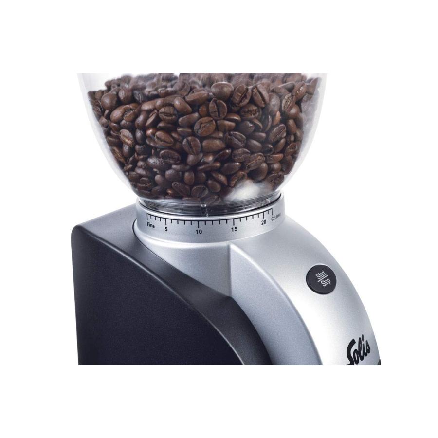 ソリス スカラプラス （Solis Scala Plus Coffee Grinder）コーヒーグラインダー ブラックシルバー SK1661｜meki5｜02