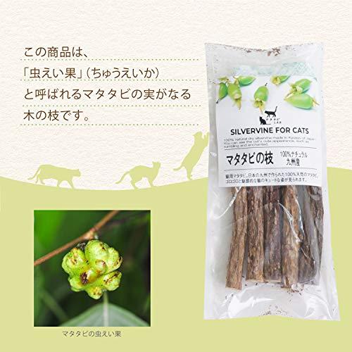 猫用 天然 100％ マタタビ 乾燥 枝 おもちゃ しつけ つめとぎ 無添加 安心 九州産 (10ｇ)｜meki5｜07