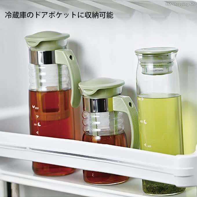 HARIO(ハリオ)水出し茶ポット 実用容量1000ml スモーキーグリーン 耐熱ガラス製 熱湯・食洗器OK 冷水筒 日本製 MD-10-SG｜meki5｜06