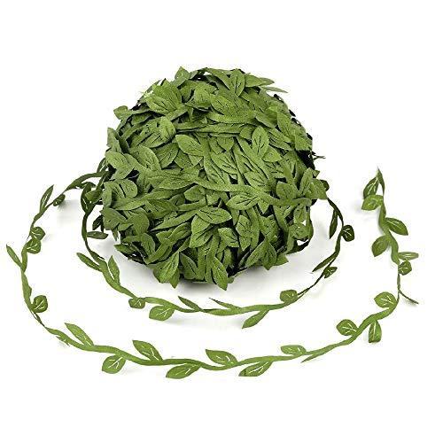 葉っぱ リボン 40m 緑 リーフ リボン ブレード 人工葉 グリーン 飾り パイプライン 飾り レース ウェディング 花輪 ハンドメイド インテリア S 16 メキメキヤフーショップ 通販 Yahoo ショッピング