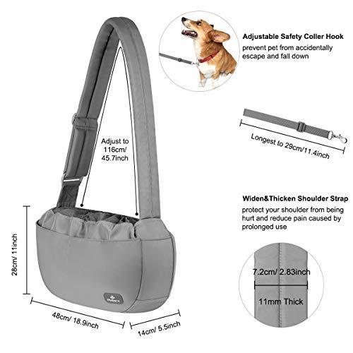 Philorn ペットスリング バッグ 抱っこ紐 小型犬 おしゃれ キャリーバッグ 犬 超小型犬 猫 中型犬 メッシュ 蓋付 飛び出し防止 斜め掛け ペットカート Www Luzearteiluminacao Com Br