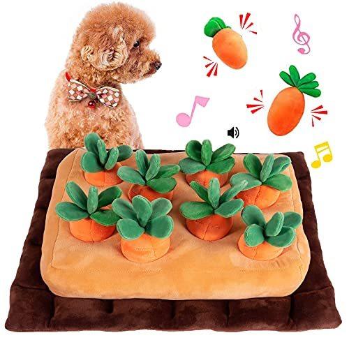 にんじん畑 犬 おもちゃ にんじん収穫隊 Ycyhhhwノーズワークマット 犬 知育玩具 ペット用品 犬用品 犬のおもちゃ 噛む 運動不足 ストレス解 おもちゃ収納