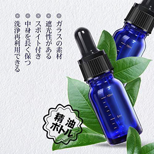 Teenitor スポイト付き遮光瓶 10ml アロマオイルボトル 6本 遮光瓶 ラベルシール付き 精油瓶 目盛り付き アロマ保存容器 ガラス製 青色 S メキメキヤフーショップ 通販 Yahoo ショッピング