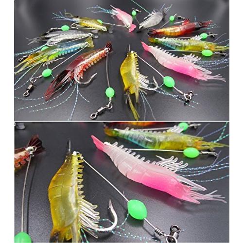 Guassleeエビルアー10個 5色 釣りルアーキット エビワーム ソフト ルアー餌 擬似餌 夜釣り プラスチック製 光る釣り餌 釣りフック付け S メキメキヤフーショップ 通販 Yahoo ショッピング