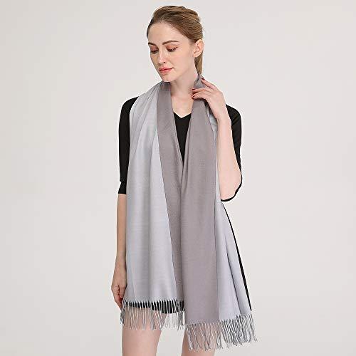 Everkeen マフラー ショール ストール メンズ レディース 両面使える 冷房対策 大判 春 暖 柔らかい肌触り 無地 男女兼用 秋 防寒 防風 ふるさと納税 大判