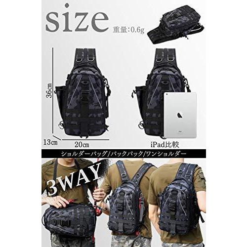Nanaperi メンズ ワンショルダー リュック ボディバッグ 迷彩 ワンショルダーバッグ 3way 大容量 軽量 斜め掛け アウトドア アーミー S メキメキヤフーショップ 通販 Yahoo ショッピング