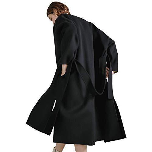 [チュクラ] コート Collarless wool coat sb-2 cb-1 chw1302 レディース FREE ブラック 中綿コート