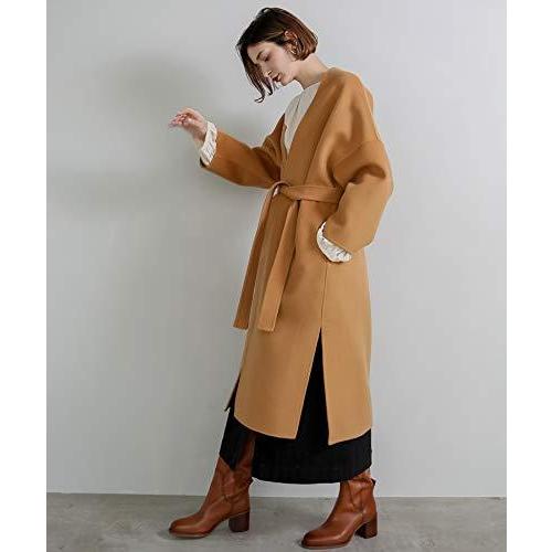 [チュクラ] コート Collarless wool coat sb-2 cb-1 chw1302 レディース FREE ブラック｜meki｜03