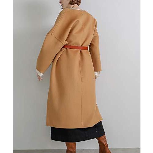 [チュクラ] コート Collarless wool coat sb-2 cb-1 chw1302 レディース FREE ブラック｜meki｜09