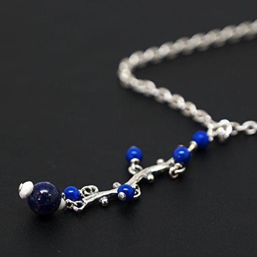 ウエンチズコレクション Uenchs Collection 枝のリンクパーツとラピスラズリのチェーンネックレス Slv925 Nb 送料 無料キャンペーン